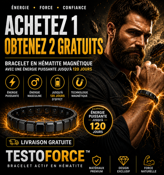 Bracelet TestoForce™ – Activez votre énergie masculine naturelle