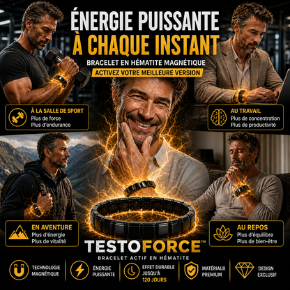 Bracelet TestoForce™ – Activez votre énergie masculine naturelle