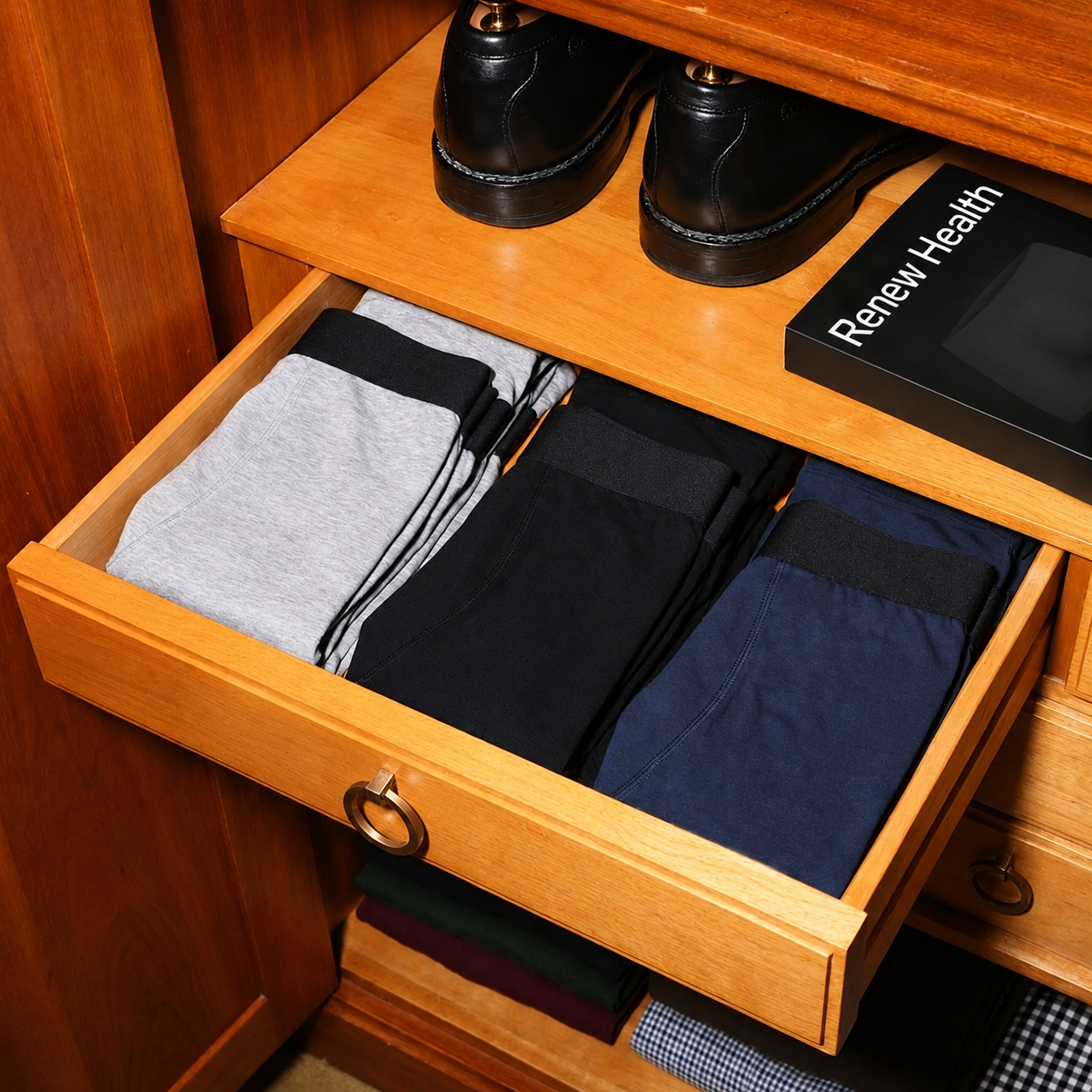 RenewShield - Boxers de protection pour homme avec sécurité toute la journée